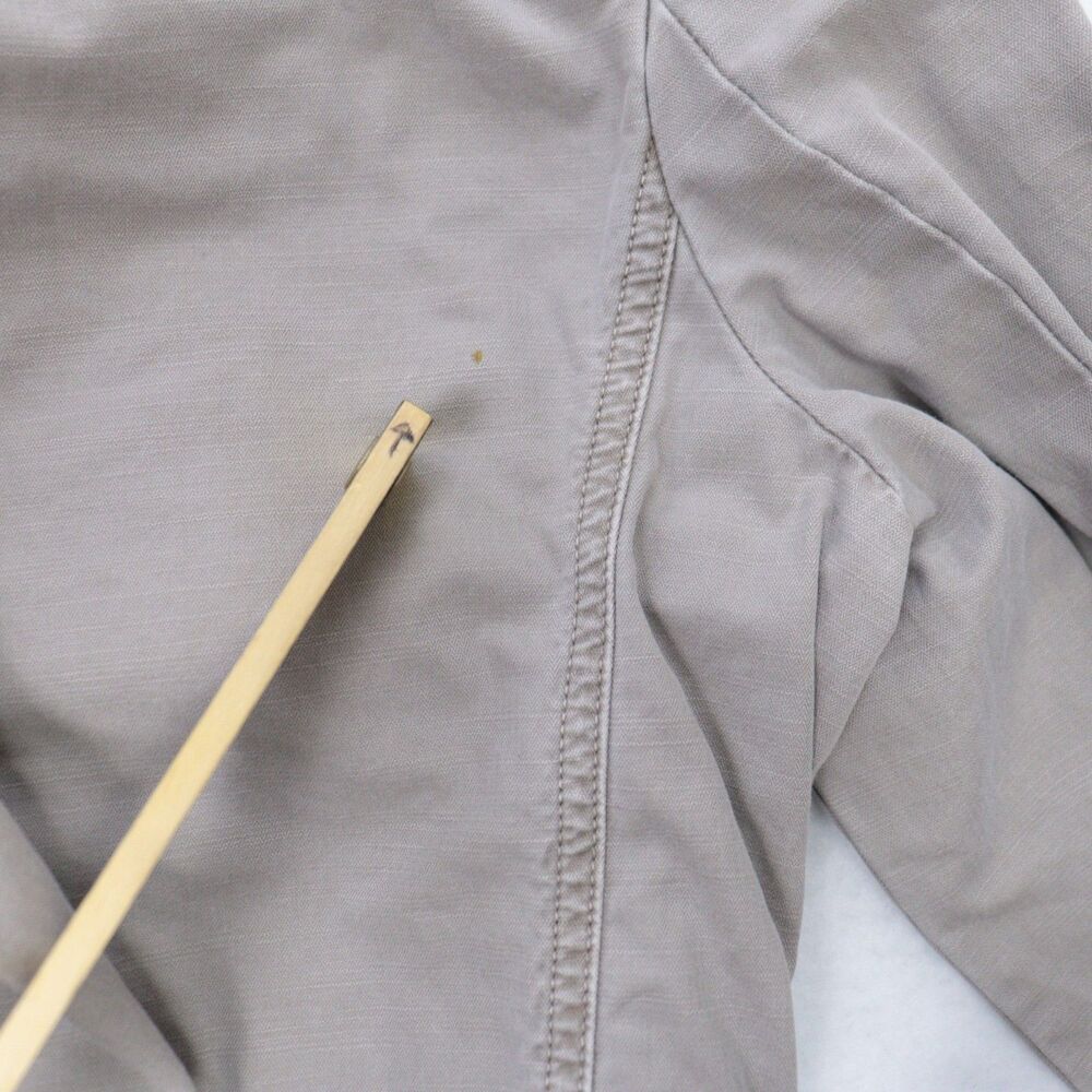 J Crew Women's Jacket Gray Full Zip Field‎ Hiking Gorpcore Outdoors Cinch Waist - Picture 9 of 9
